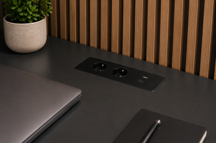 Priza incastrabila dreptunghiulara TAOBOX 2xSCHUKO, USB A+C [4]