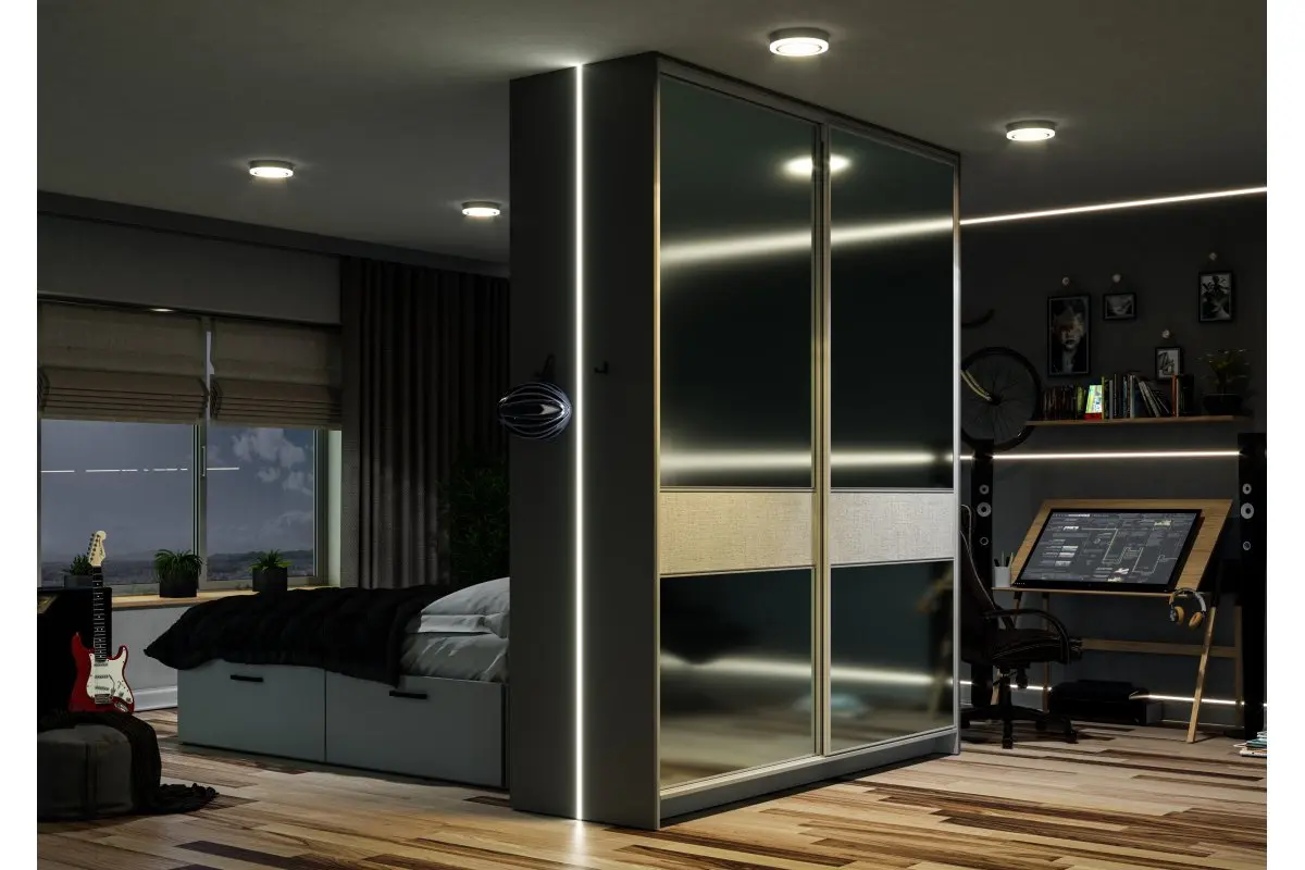 Profil banda LED incastrat 2m negru mat [3]