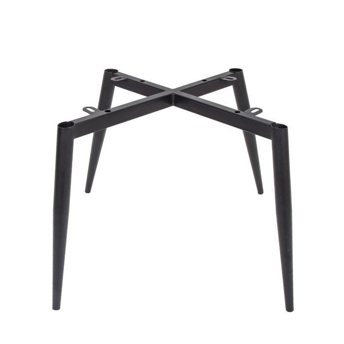 Scaun bucatarie/living catifea albastru, cadru negru, 81 x 61 cm [6]