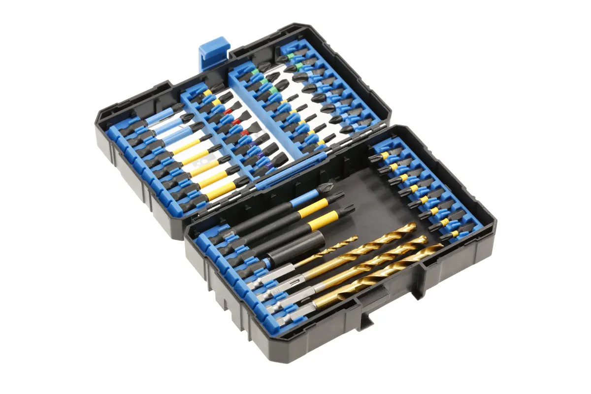 Set 56 biţi de impact cu burghie pentru metal [1]