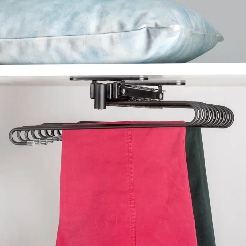 Suport pantaloni extractibil 11 brate, negru [3]