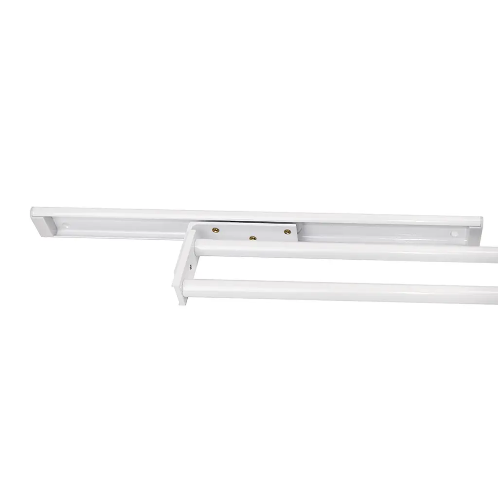 Suport pentru prosoape extensibil cu doua brate, alb [4]