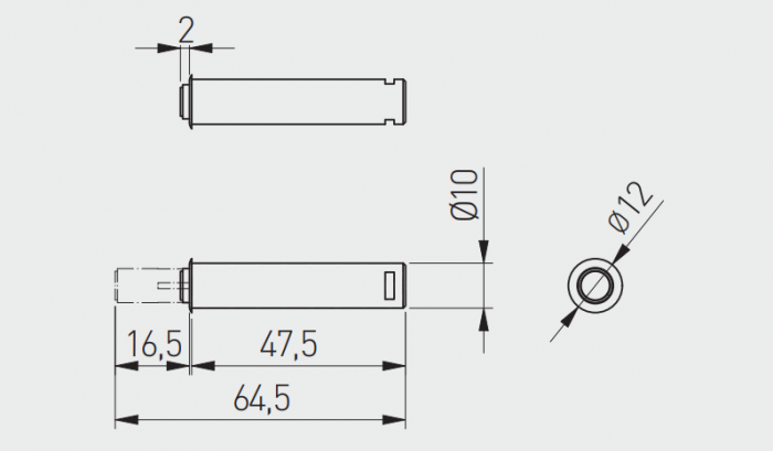 TIP-ON incastrabil GTV scurt, varf silicon, alb [2]