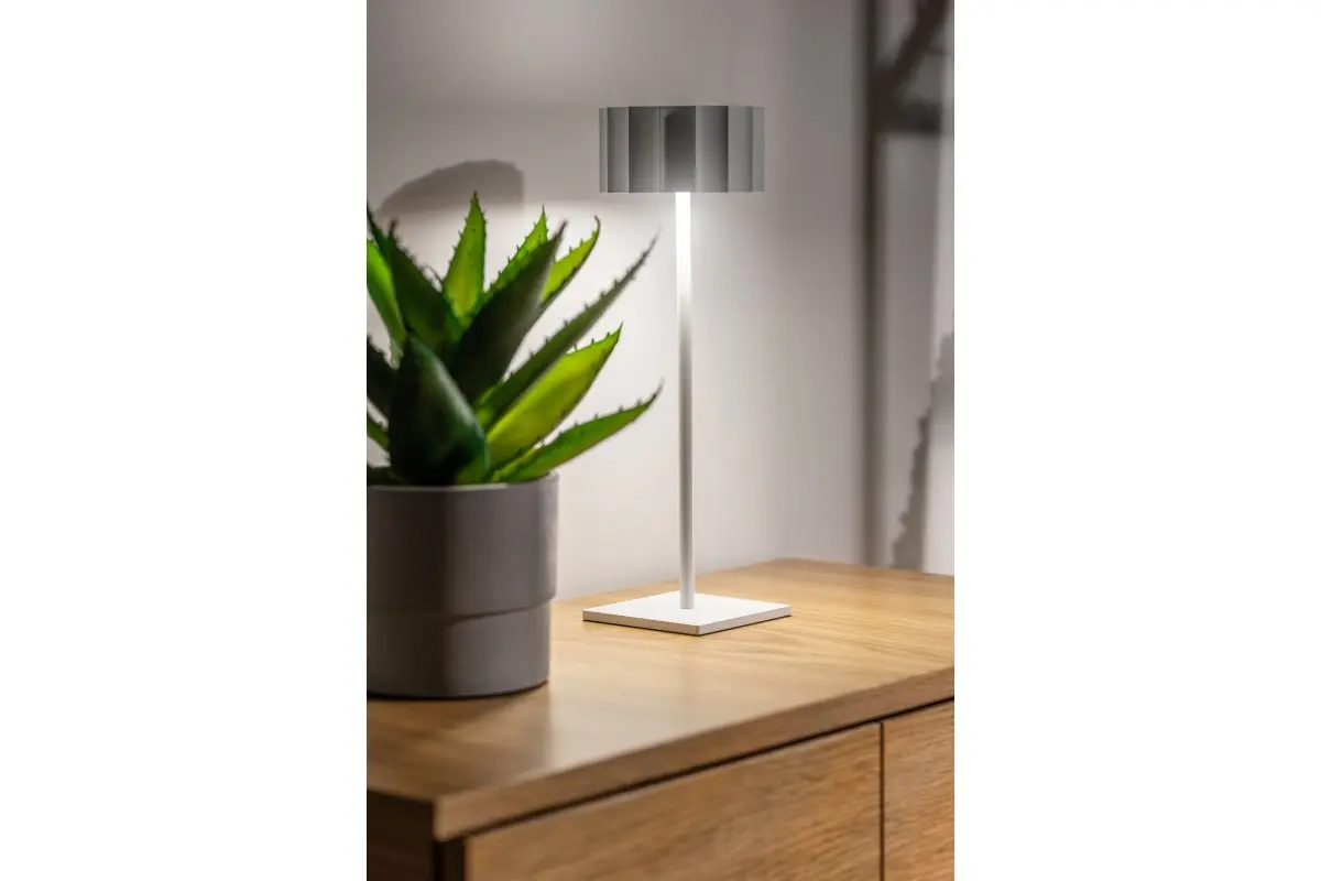 Veioza LED reincarcabila AZELIA, 200 lm, 4000 mAh, lumina neutra, alb [3]