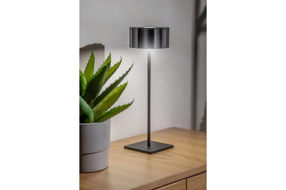 Veioza LED reincarcabila AZELIA, 200 lm, 4000 mAh, lumina neutra, negru [2]