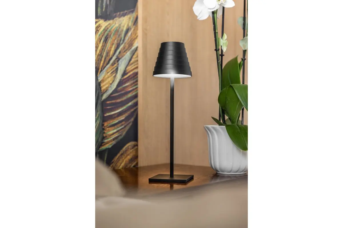 Veioza LED reincarcabila FIZZI, 200 lm, 4000 mAh, lumina neutra, negru [6]