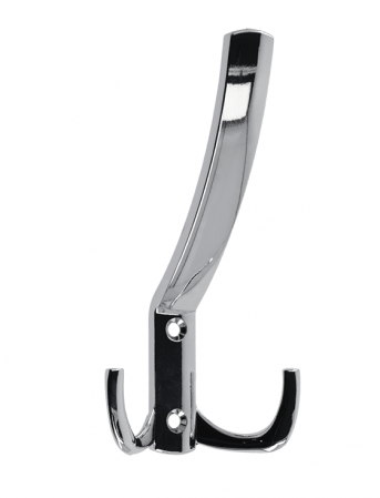 Agatatori cuier - Agățătoare Cuier NOKTALY MARE K23 cu 2 Agățători, Finisaj Crom - Accesoriu Modern pentru Cuier