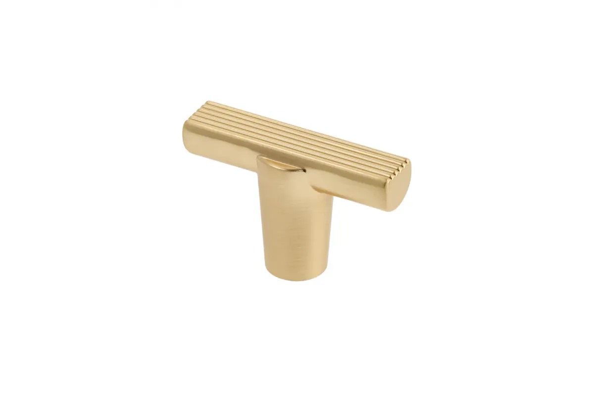 Butoni mobila - Buton mobila auriu periat RAY 40x25mm