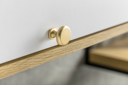 Buton mobila auriu periat LORENA, 33x26 mm [1]