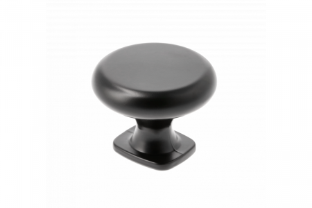 Butoni mobila - Buton mobila negru mat LORENA, 33x26 mm
