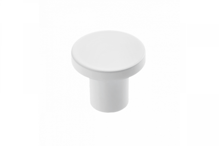 Feronerie si accesorii mobilier - Buton mobila alb mat SPOT, 24x21 mm