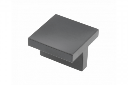 Butoni mobila - Buton mobila negru mat UZ40, 40x40 mm