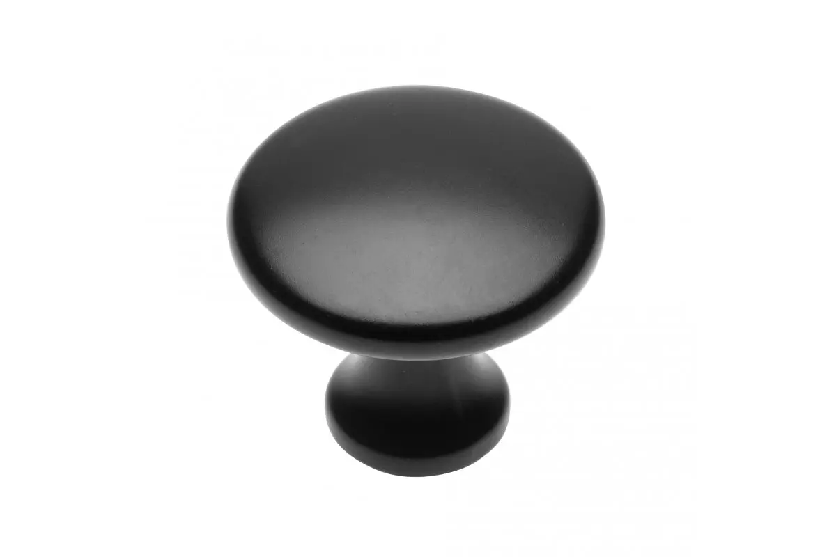 Butoni mobila - Buton mobilier UDINE negru mat 29x25mm