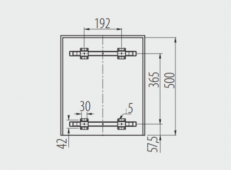 Cos gunoi incorporabil PRACTI ECO, 450, 2X20L, soft-close, extractie totala, gri antracit [2]