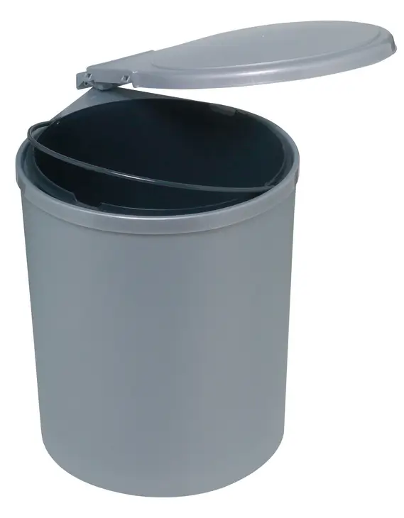 Cos gunoi incorporabil in dulap, 13L, plastic, gri