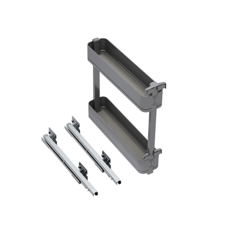 Cosuri Jolly - Cos Jolly 150mm Harmony, extractie totala, otel si lemn, stanga, gri antracit
