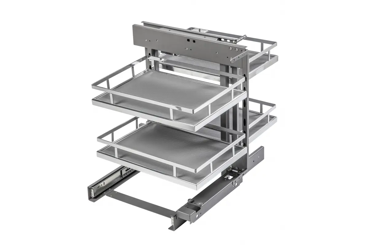 Cosuri Jolly - Coș Jolly pentru colț MOVIXPRO Magic Corner, cromat, corp de 450mm