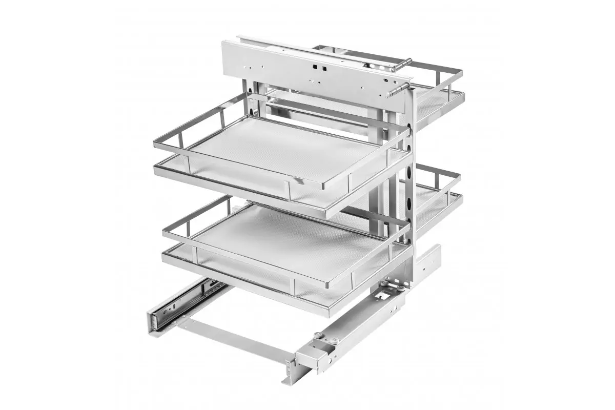 Coș Jolly pentru colț MOVIXPRO Magic Corner, cromat, corp de 450mm [0]