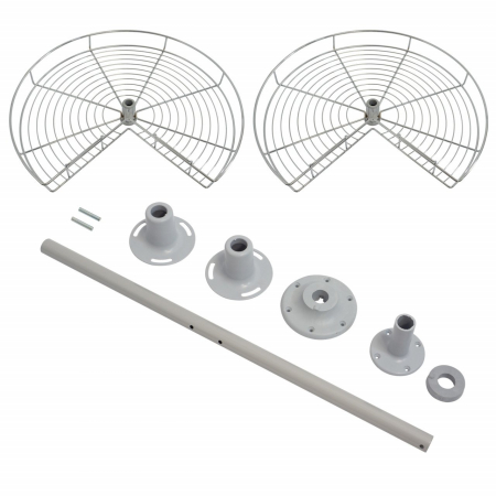 Cos rotativ pentru colt 3/4, 720mm, H700 mm, crom [2]