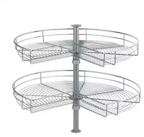 Cos rotativ pentru colt 3/4 Ø690 mm, H700 mm, crom [0]