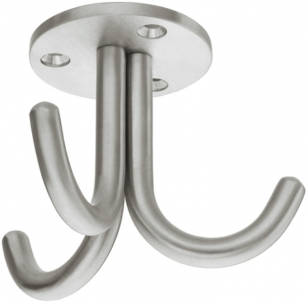 Agatatori cuier - Cuier metalic cu 3 carlige inox periat
