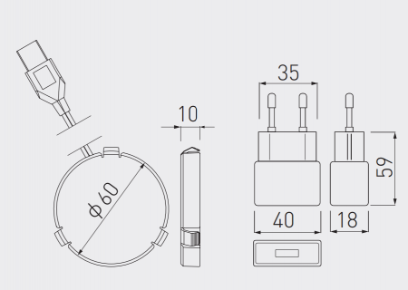 Incarcator Wireless incorporabil negru [3]