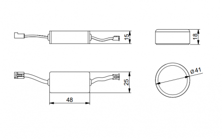 Intrerupator pentru Banda LED wireless 12/24V, 60W, dimabil, alb [4]