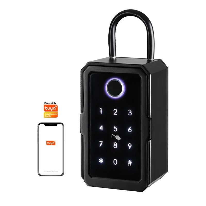 Alte accesorii - Lacat smart pentru chei cu acces prin cifru, card, amprentă și aplicație - TitanBox