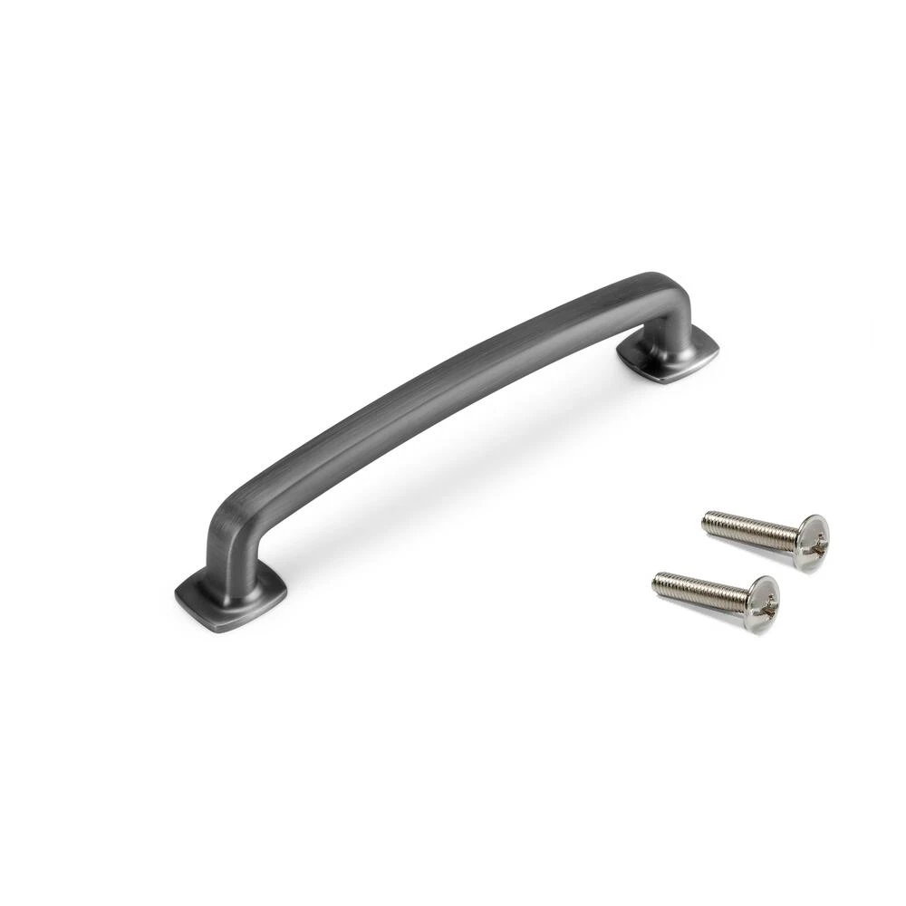 FERONERIE SI ACCESORII MOBILIER - Maner mobila titan periat Damasc 128mm