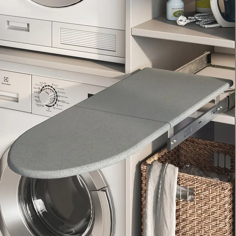 Masa de calcat incorporabila 890×300 mm gri [1]