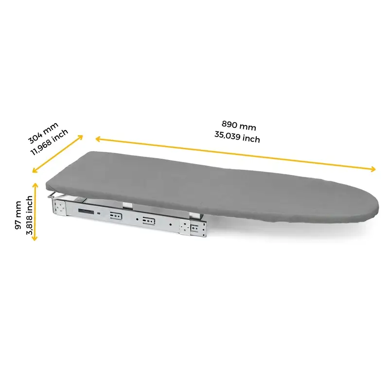 Masa de calcat incorporabila 890×300 mm gri [5]
