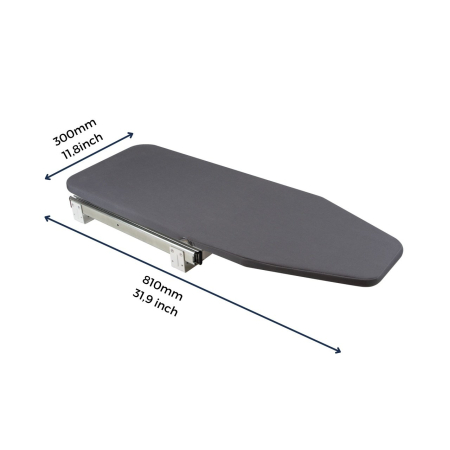 Masa de calcat incorporabila rotativa 810×300 mm gri [5]