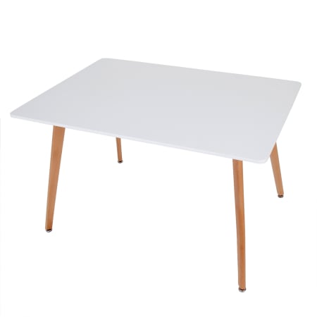 Masa dining 120x80 - blat MDF negru - picioare fag [1]