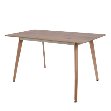 Mese bucatarie si dining - Masa dining 120x80 - blat MDF stejar - picioare fag