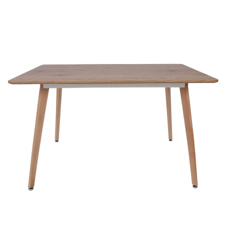 Masa dining 120x80 - blat MDF stejar - picioare fag [3]