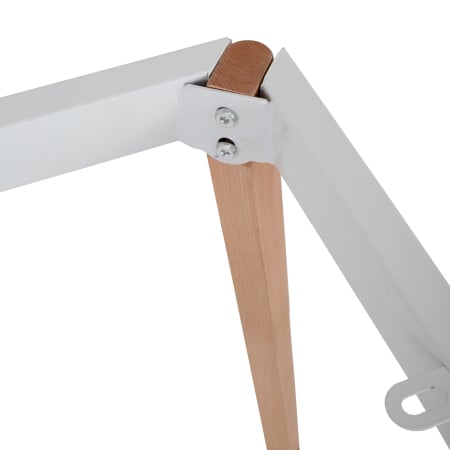 Masa dining 120x80 - blat MDF stejar - picioare fag [2]