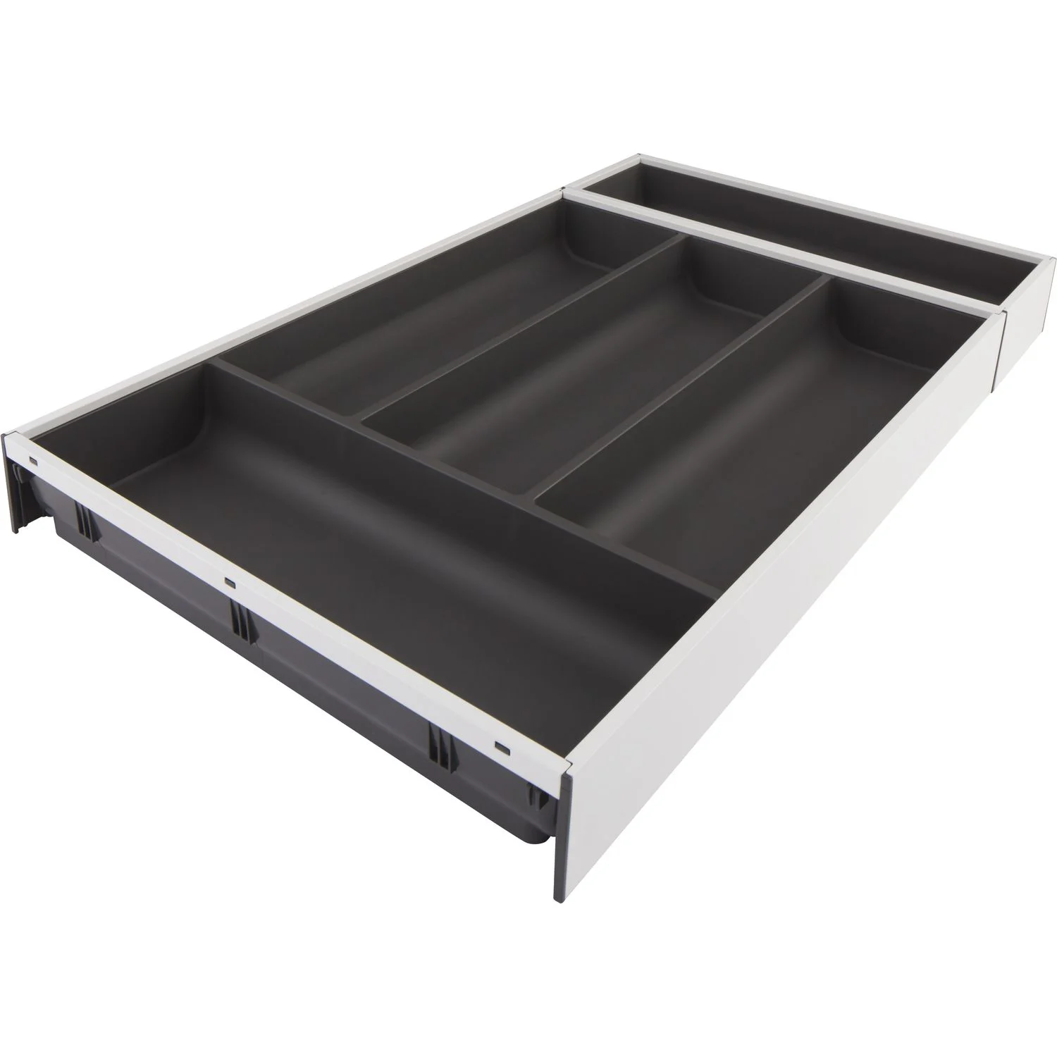 ACCESORII BUCATARIE - Organizator tacamuri pentru sertar 550x300mm BLUM AMBIA-LINE alb/gri
