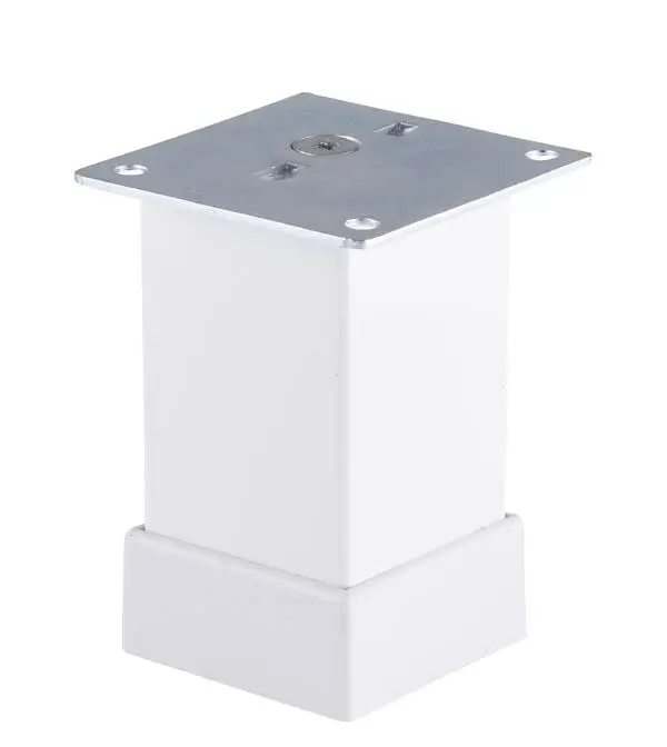 Picioare mobila - Picior mobila metalic 40x40 - 100mm alb