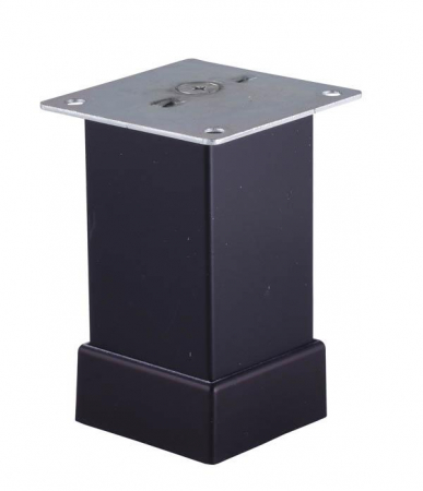 Picioare mobila - Picior mobila metalic 40x40 - 100mm negru mat