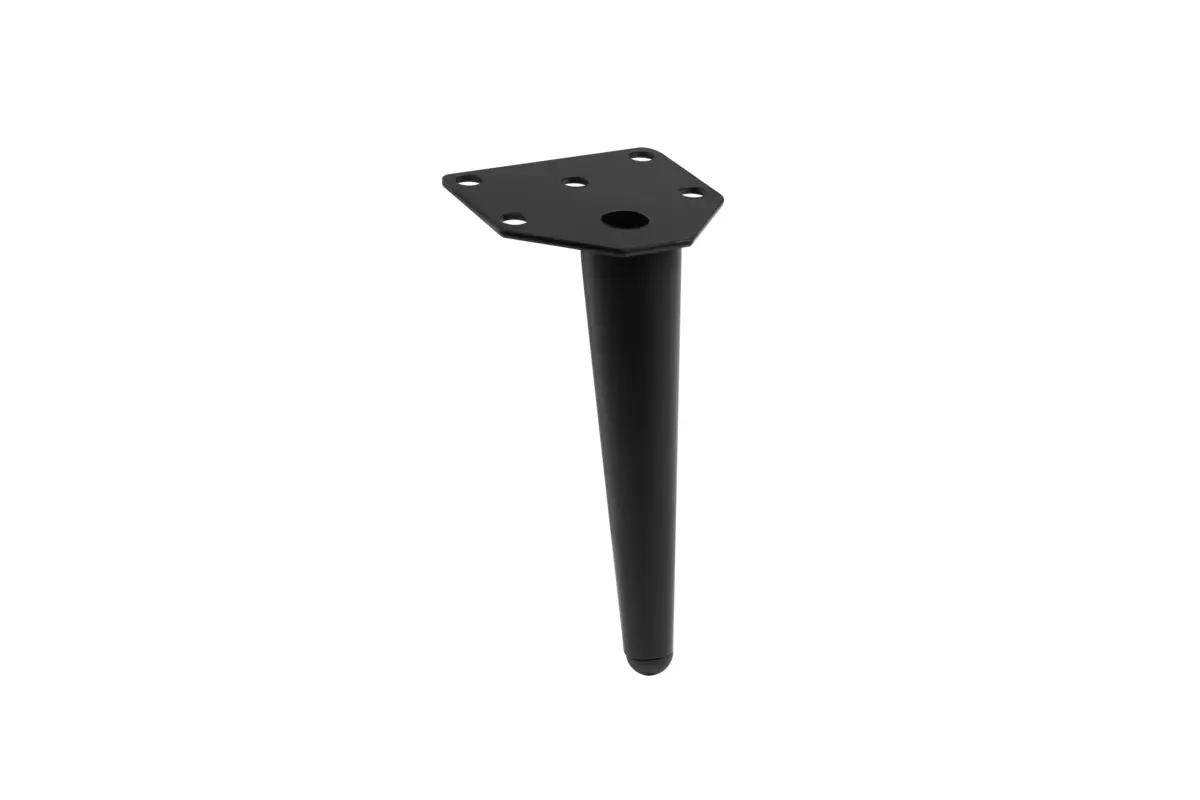 Picioare mobila - Picior negru mat pentru mobila ANCHOR H:150mm