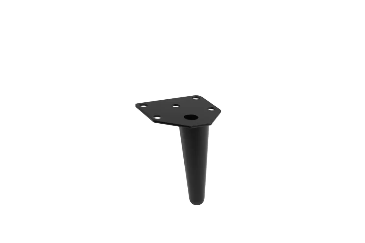 FERONERIE SI ACCESORII MOBILIER - Picior negru mat pentru mobila ANCHOR H:100mm