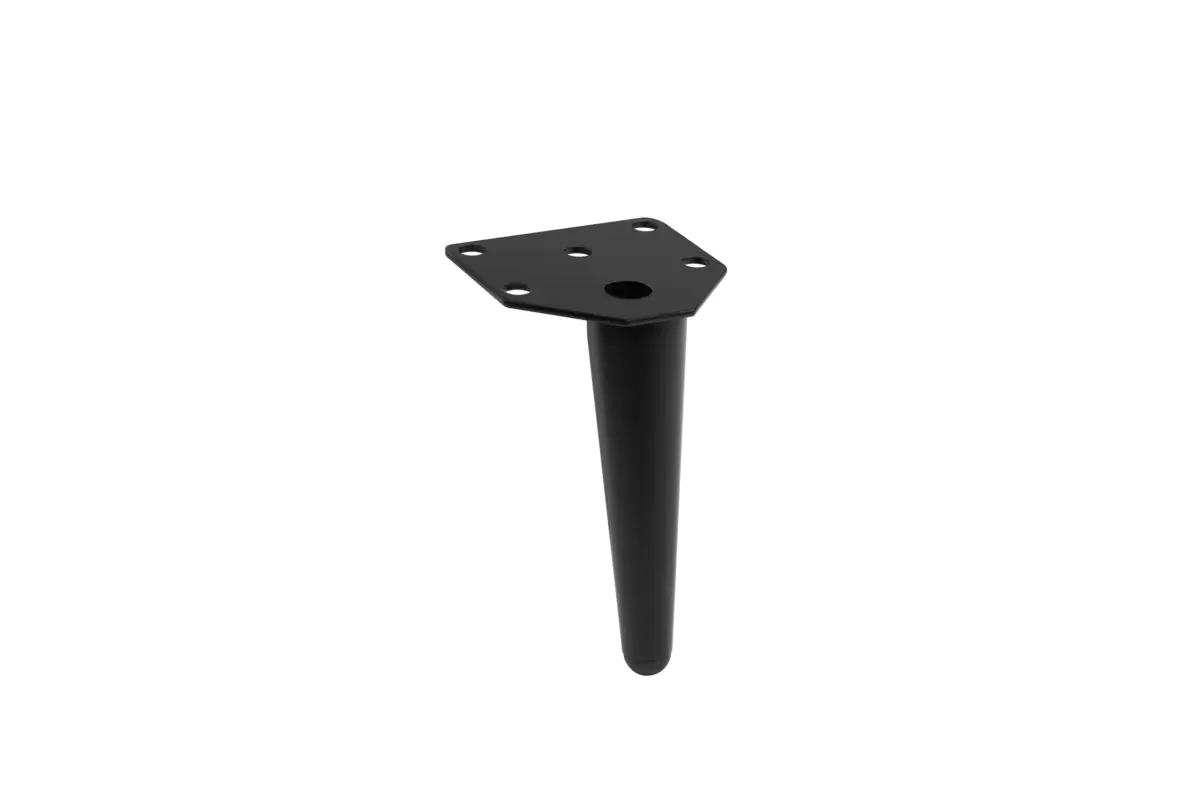 Feronerie si accesorii mobilier - Picior negru mat pentru mobila ANCHOR H:130mm