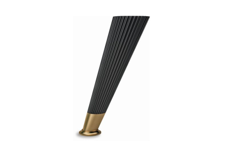 Feronerie si accesorii mobilier - Picior pentru mobila Suit, 160 mm, negru mat cu auriu