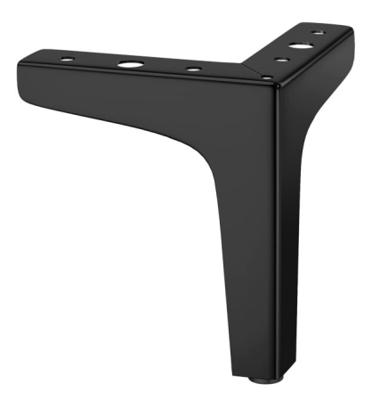 FERONERIE SI ACCESORII MOBILIER - Picior pentru mobilier negru mat H130mm