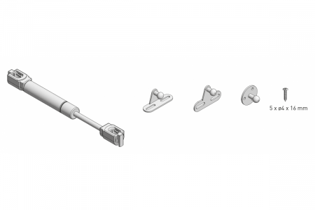Piston gaz pentru ridicare usi mobila, sens invers, 60N [2]