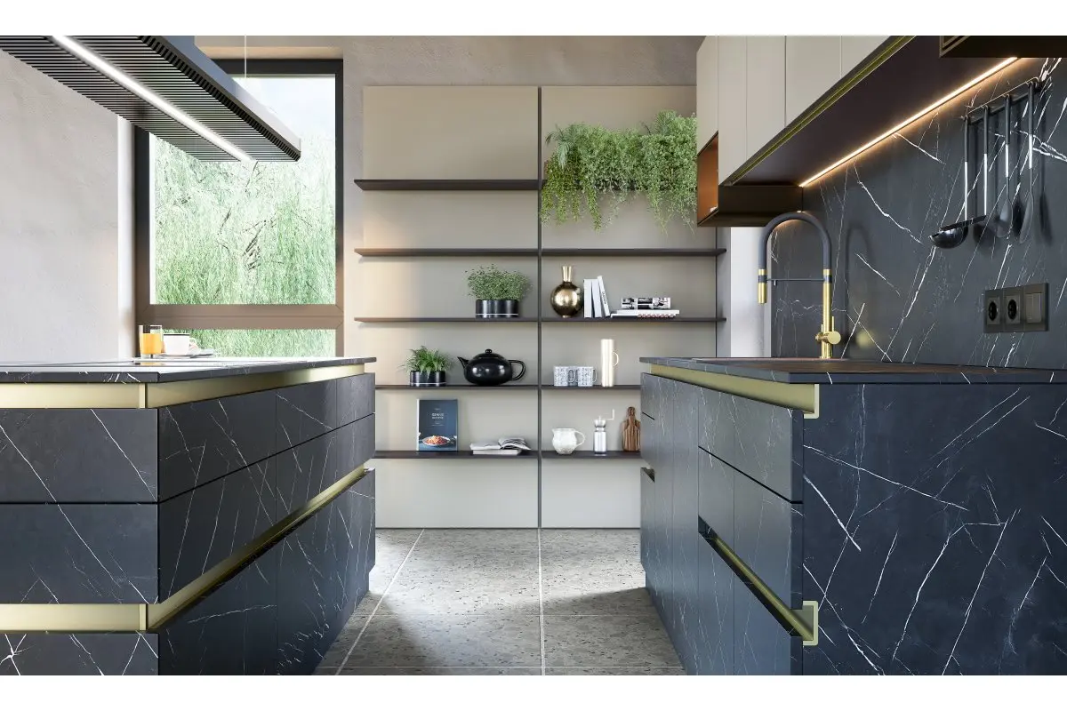 Profil maner corpuri suspendate VELLO, 3m, negru mat [8]