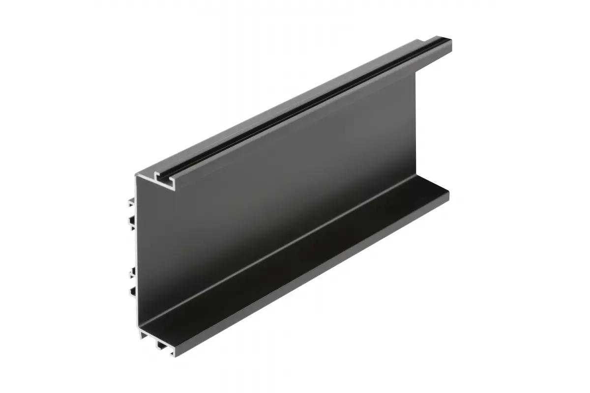 PROFILE - Profil maner tip C aluminiu  VELLO, LED, 1m negru mat