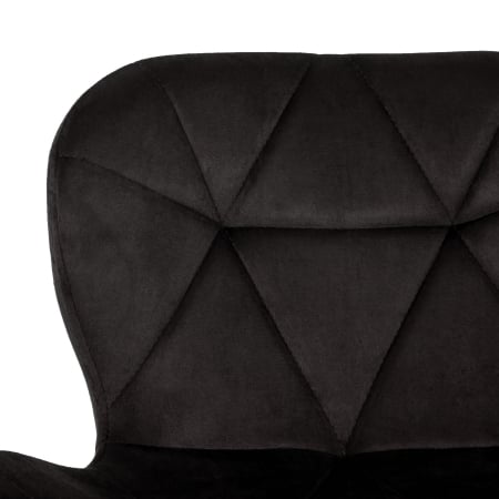 Scaun bucatarie catifea, cadru de lemn, negru, 73 x 47 cm [2]