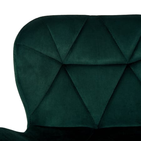 Scaun bucatarie catifea, cadru de lemn, verde, 73 x 47 cm [4]