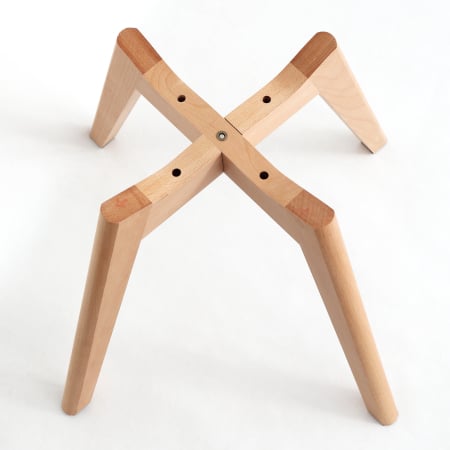 Scaun bucatarie piele ecologica - cadru lemn, negru [4]